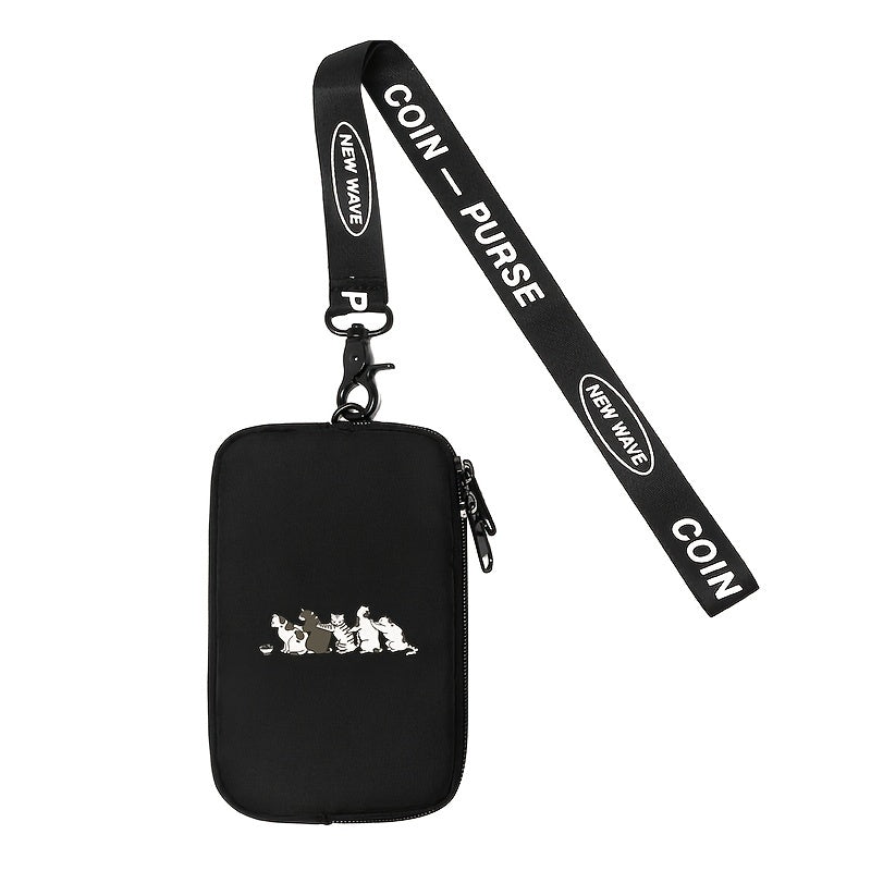 Japanese Cat Pattern Chest Bag Casual Men's Small Phone Bag