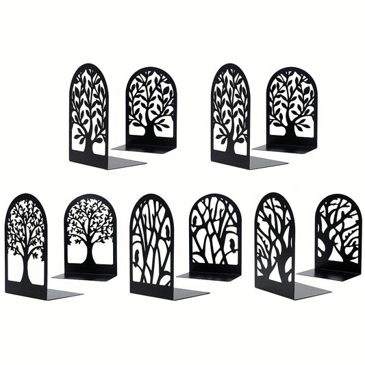 10pcs Tree Pattern Book Stands Metal Book Stand