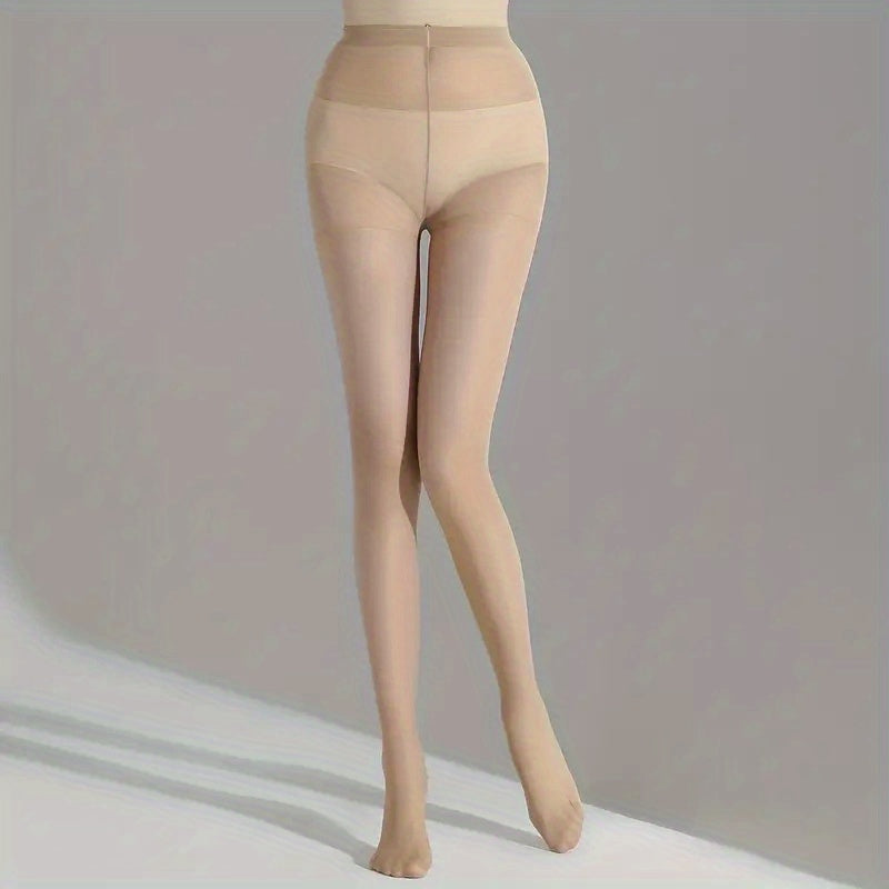 2 Pack High Waist Sheer Footed Pantyhose Women's Stockings