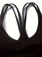 Solid Seamless Strap Sports Underwear Fitness Yoga Running Underwear