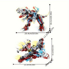 Mechanical Dinosaur Building Blocks 2 Transformable Models