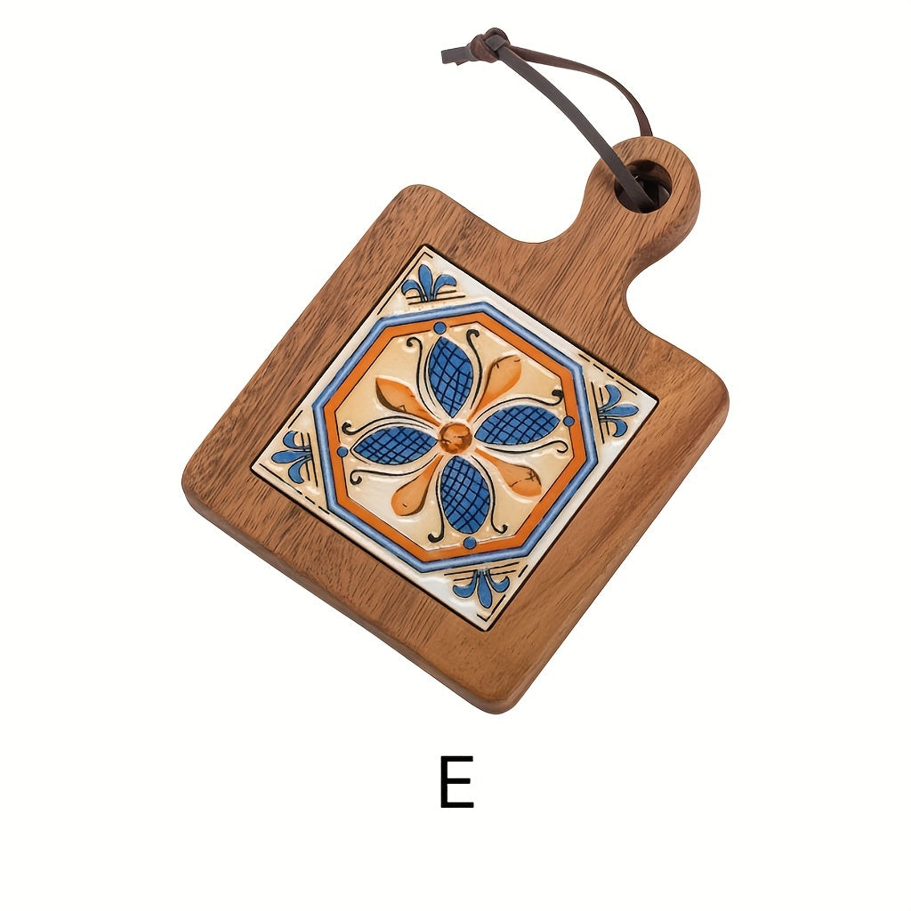 Japanese Style Wooden Coaster Brick Solid Wood Mat