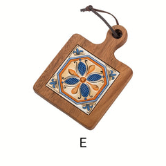 Japanese Style Wooden Coaster Brick Solid Wood Mat