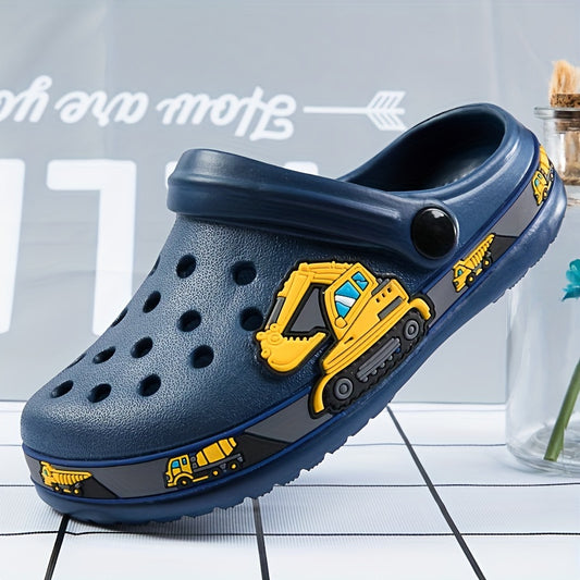Kids Clogs Garden Shoes With Charms Lightweight Non-slip Beach Shoes