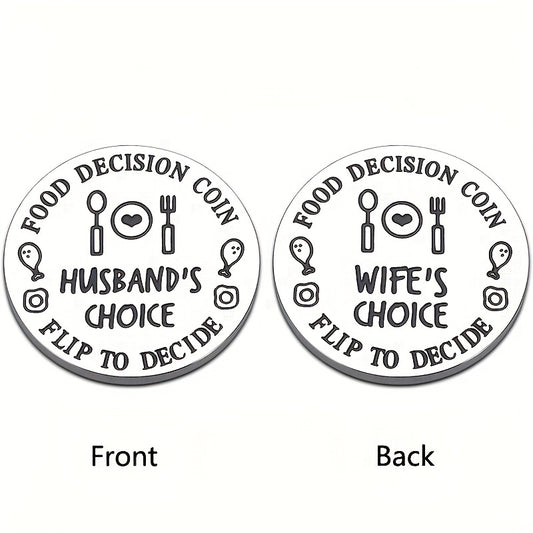 Funny Destiny Flip Coin Gift For Men Women Valentines Anniversary Birthday