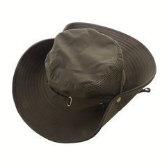 Breathable Mesh Fisherman Hat Sun Protection Drawstring Hat