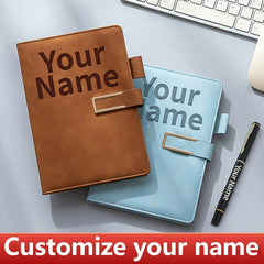 Personalized A5 Notebook and Pen Set with Custom Engraving - Red