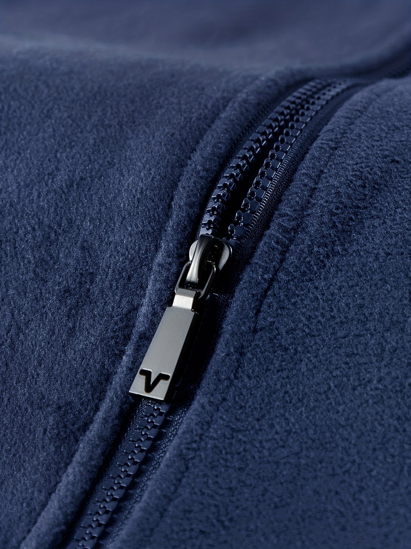 Men's Warm Fleece Solid Jacket for Autumn and Winter