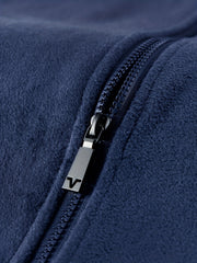 Men's Warm Fleece Solid Jacket for Autumn and Winter