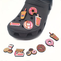 11pcs Food Coffee Shoe Charms Unisex Accessories Shoe Charm For Shoe Decoration