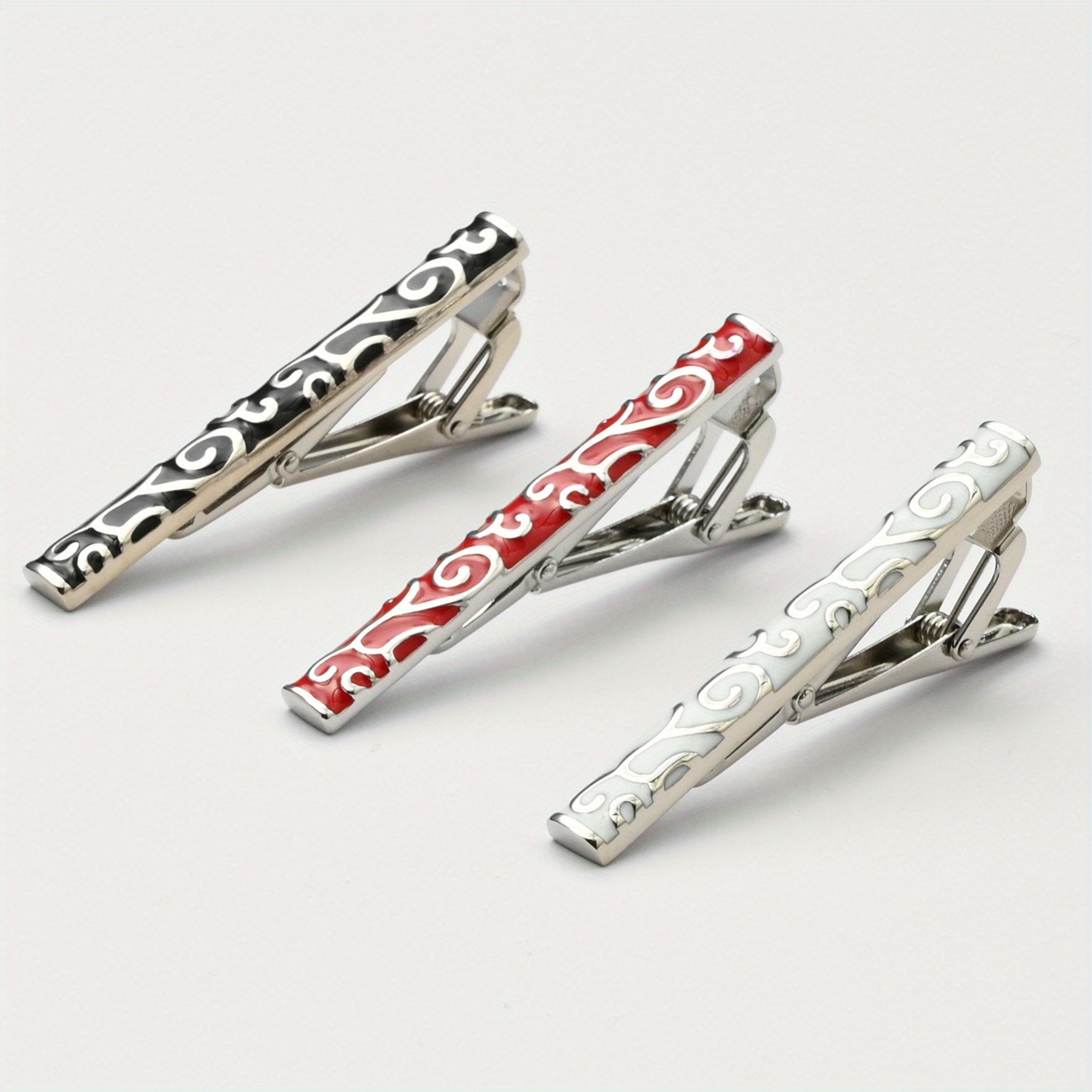 Copper Tie Clip Glossy Business Tie Jewelry For Men