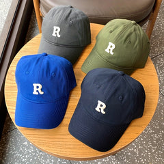 R Standard Coffee Baseball Hat Women's Large Head Slim