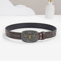 Western Cowboy Vintage Leather Belt