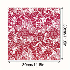 24sheets Christmas Scrapbook Paper Watercolor Poinsettia Pattern Paper