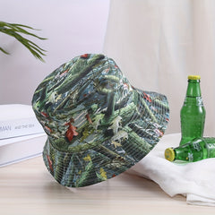 Jungle Print Bucket Hat Unisex Outdoor Hat