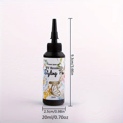 20ml 3D Gel Pen with Metal Tip and Flower Stencils for Crafting