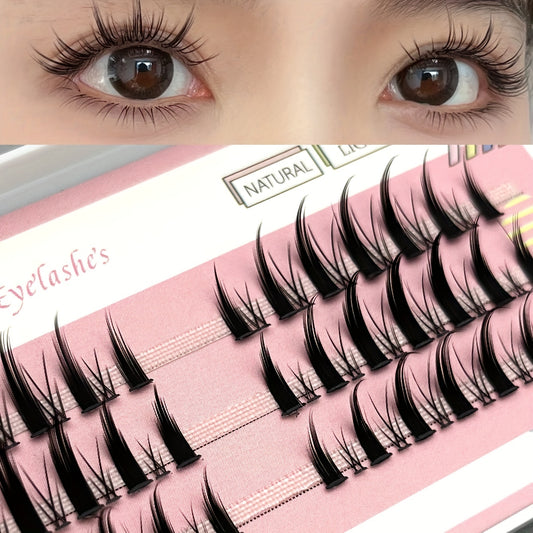 Mikiwi Manga Anime False Eyelashes Cluster Individual Lashes Extensions