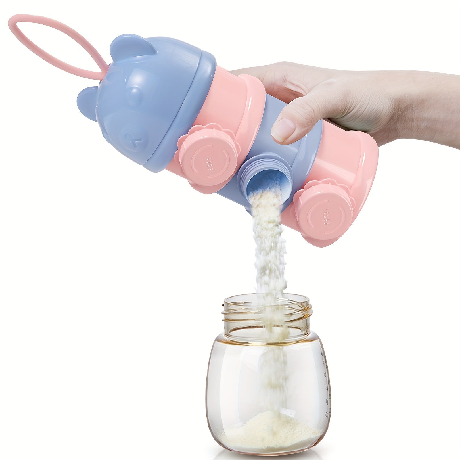 3 Layers Stackable Formula Dispenser Portable Formula Container 13OZ