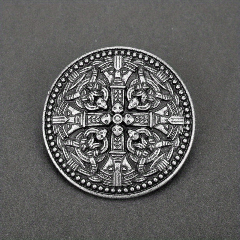 Medieval Pattern Brooch Retro Viking Brooch Badge Clothing Bags