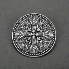 Medieval Pattern Brooch Retro Viking Brooch Badge Clothing Bags
