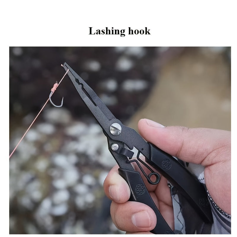 1pc Stainless Steel Fishing Pliers Multifunctional Fishing Line Scissors