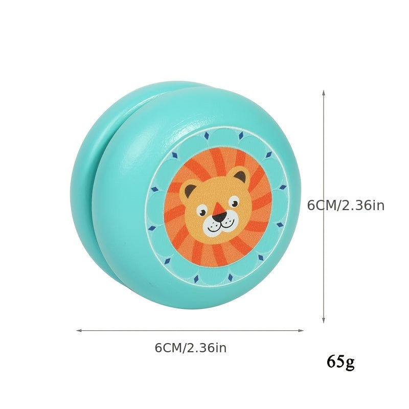 Wooden Animal Yo yo Ball Classic Toy