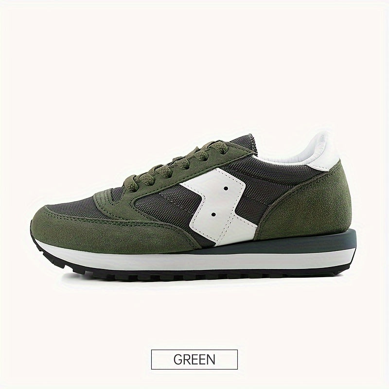 Men's Vintage Running Shoes Soft Lace Up Sneakers