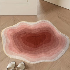 Pink Washable Floor Mat for Home Decor