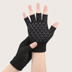 Men's Thermal Fingerless Gloves for Outdoor Sports