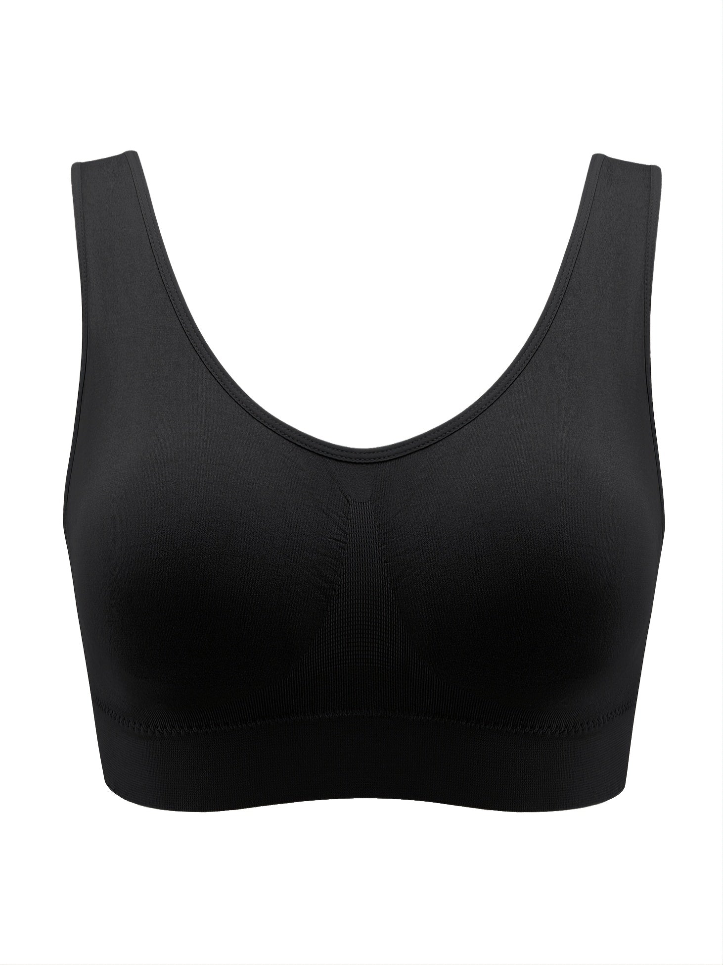  Seamless Solid Bra Women's High Stretch Push Up Bra