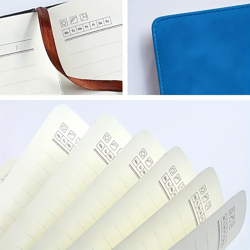 Personalized A5 PU Leather Notebook with Customized Letters