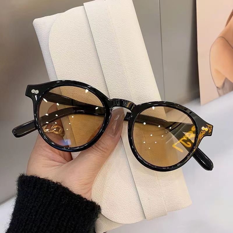 Vintage Round Sunglasses Women's Shades Eyeglasses Couple Eyewear