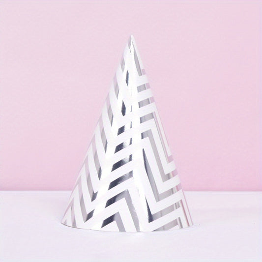 Chevron Pattern Party Hat in Polka Dot Design for Birthday