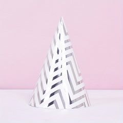 Chevron Pattern Party Hat in Polka Dot Design for Birthday