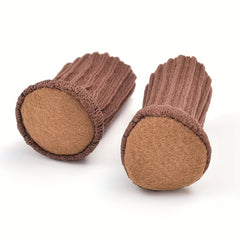 4pcs Wool Chair Foot Cover Wear-resistant Step Protection
