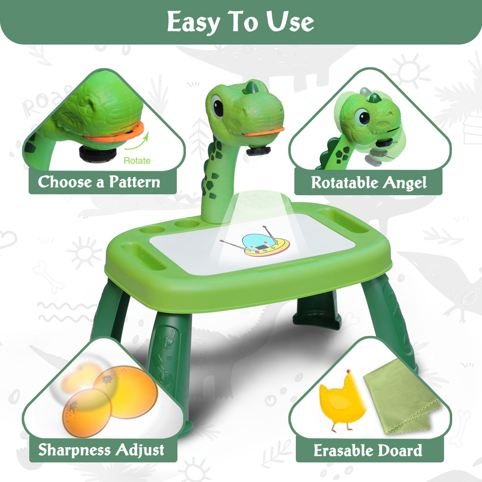 Dino Projection Painting Table Educational Toy