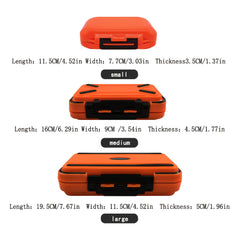Orange Grid Storage Box Small Parts Tool Organizer Plastic