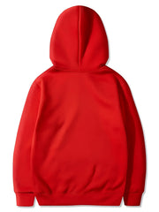 Boys Stylish Shoes & STREETWEAR Letter Print Hooded Sweatshirt