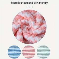 5pcs Microfiber Kitchen Towels Absorbent for Cleaning Dishes, Tea Pots, Cars
