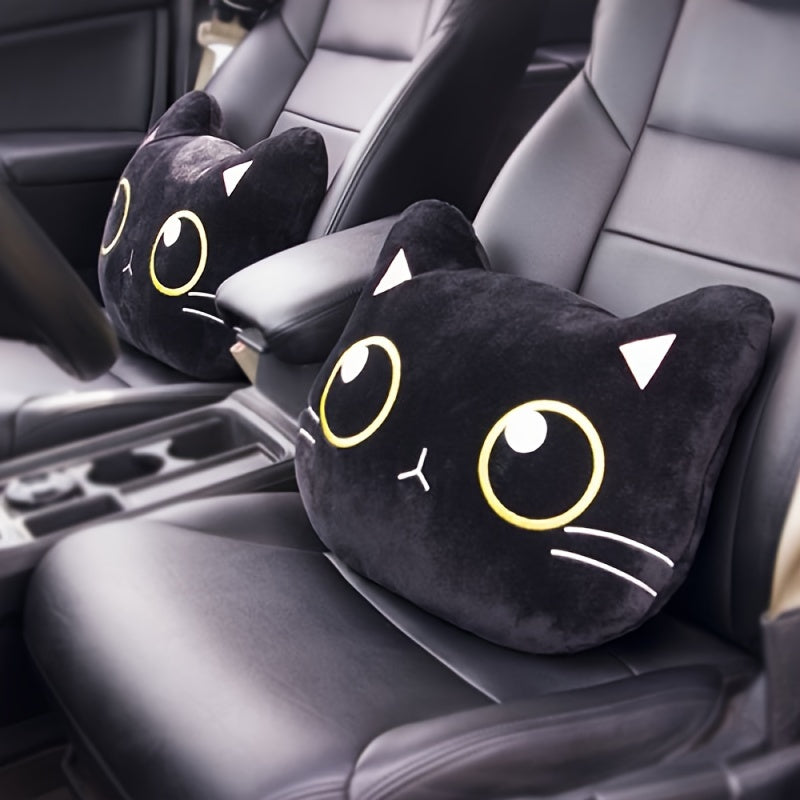 Car Cat Headrest Neck Pillow Cartoon Cushion Waist Neck Pillow