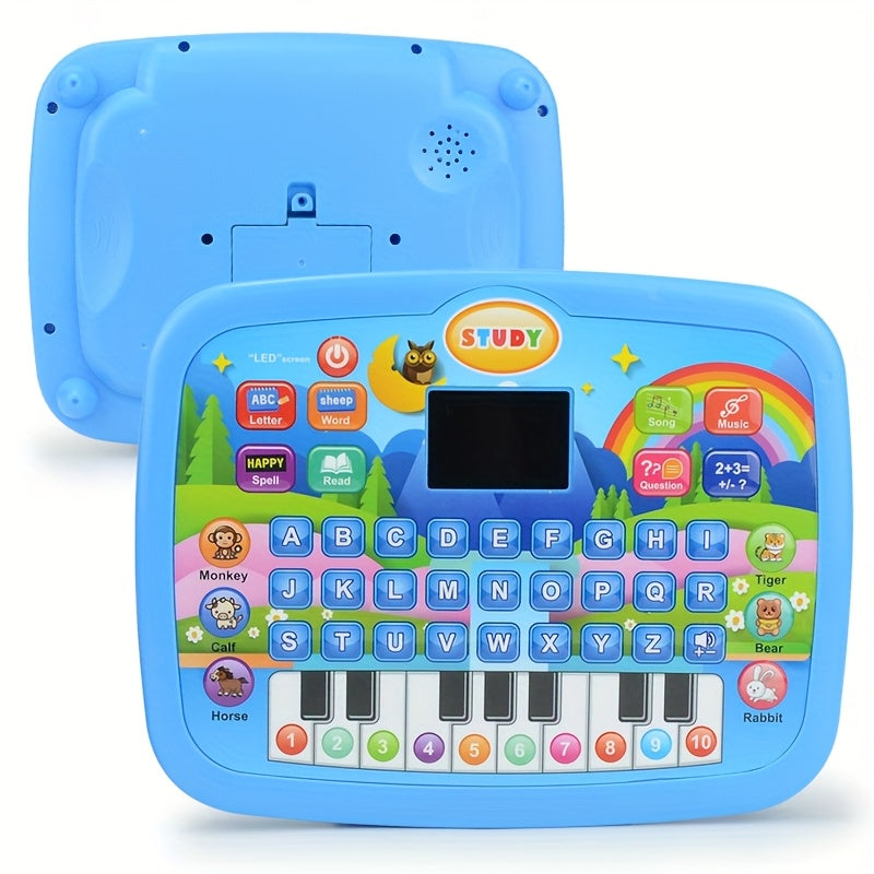 Interactive Kids Learning Tablet with LED Screen Alphabet Numbers Words & Music