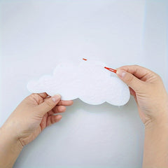 2 Pack Cloud Garland Cloud Felt Banner Cloud Wall Decor Cloud Baby Shower