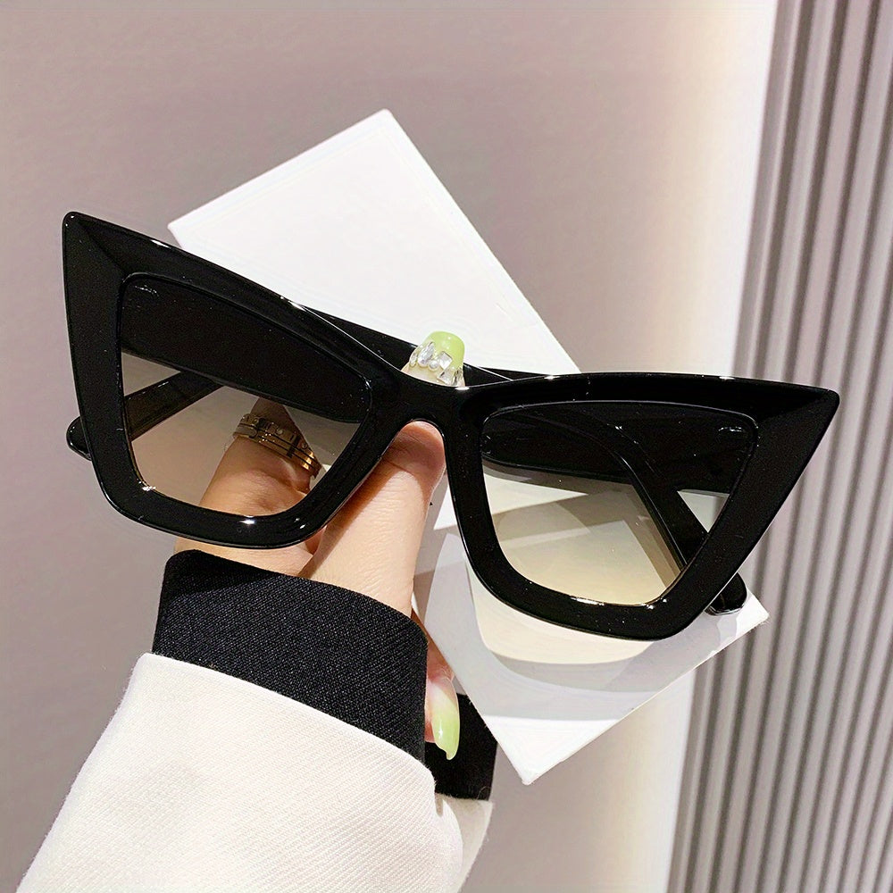 Y2K Cat Eye Sunglasses Gradient Decorative Glasses UV400