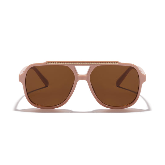 Top Bar Aviator Sunglasses For Men Women Gradient Lens UV400