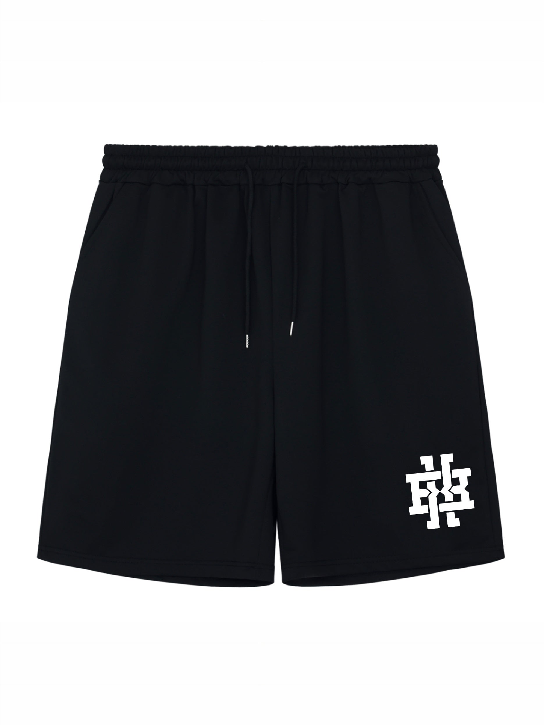Geometric Pattern Comfy Shorts Mens Casual Stretch Elastic