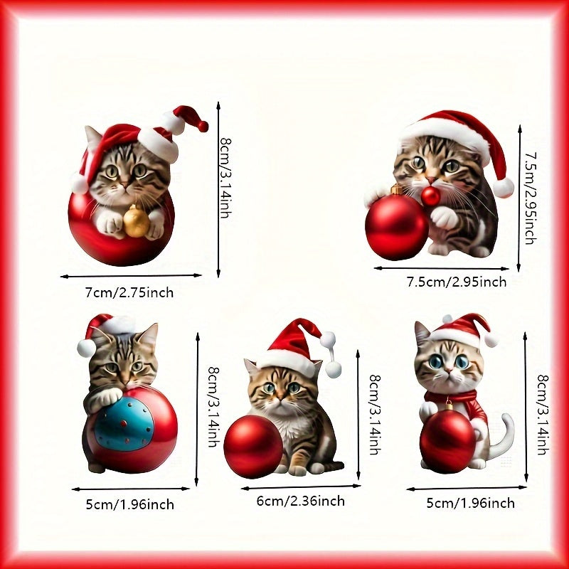 Christmas Kitten Car Pendant Ornament
