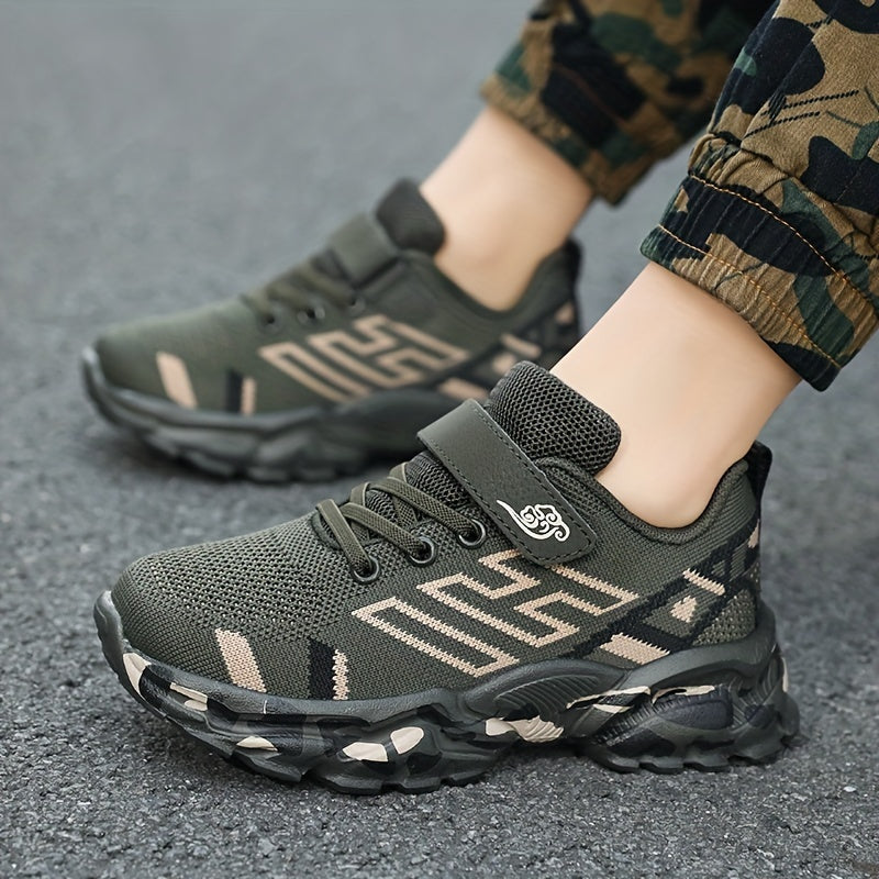 Boys Casual Low Top Woven Shoes Breathable Lightweight Sneakers