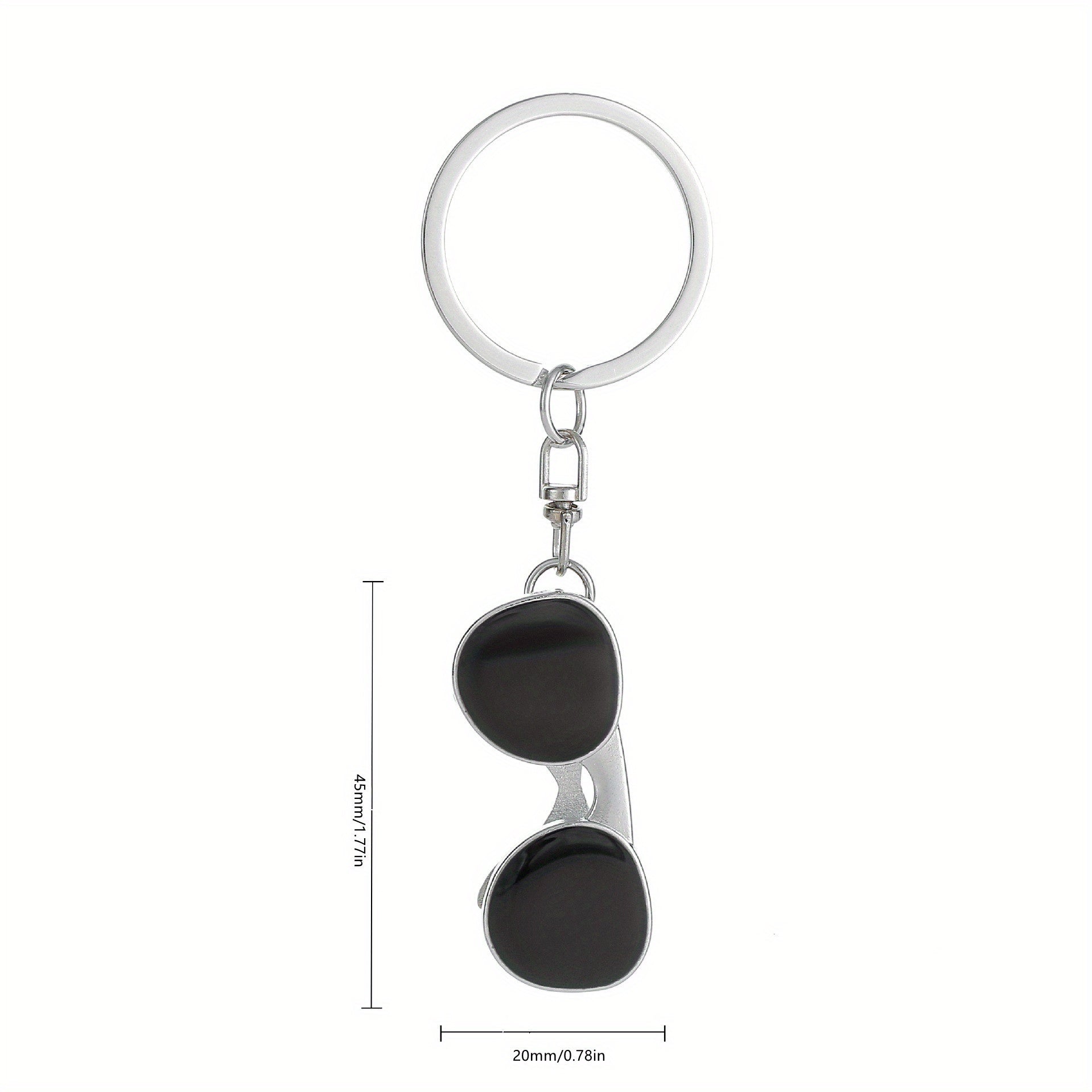 Survival Whistle Sunglasses Keychain Bag Pendant