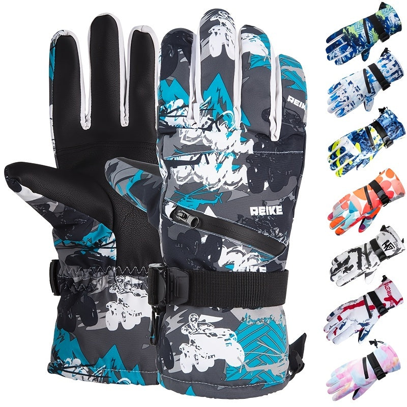 Warm Winter Cycling Gloves Thermal Insulated Windproof & Water Resistant
