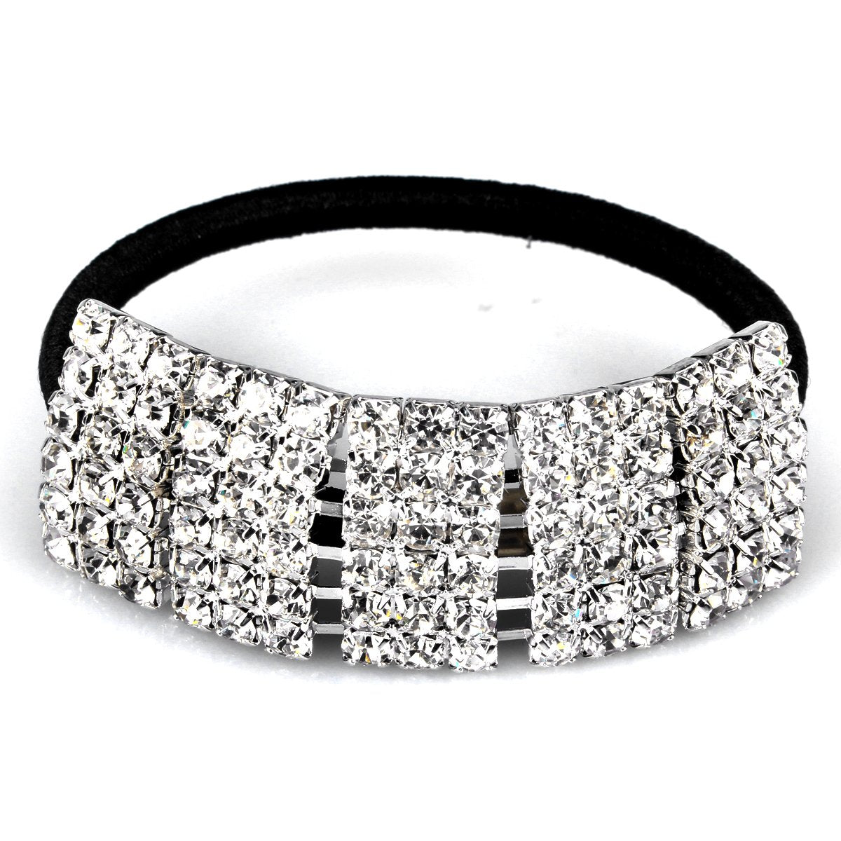 Rhinestone Hair Tie Ponytail Holder Rubber Band Accessories